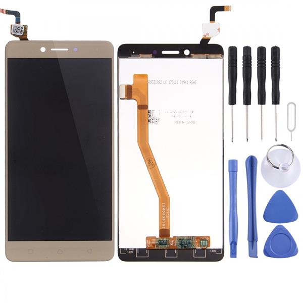 LCD Screen and Digitizer Full Assembly for Lenovo K6 Note(Gold) Other Replacement Parts Lenovo K6 Note