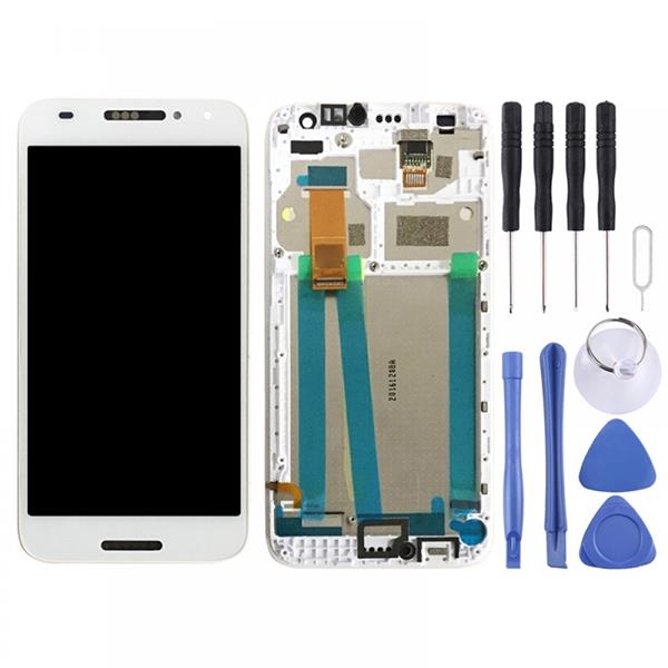 LCD Screen and Digitizer Full Assembly with Frame for Alcatel A3 5046 / 5046D / 5046X / OT5046 (White)  Alcatel A3