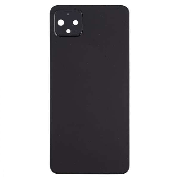 Battery Back Cover with Camera Lens Cover for Google Pixel 4(Black)  Google Pixel 4