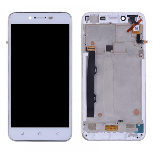 LCD Screen and Digitizer Full Assembly with Frame for Lenovo Vibe K5 Plus A6020A46 A6020l36 A6020l37(White) Other Replacement Parts Lenovo Vibe K5 Plus