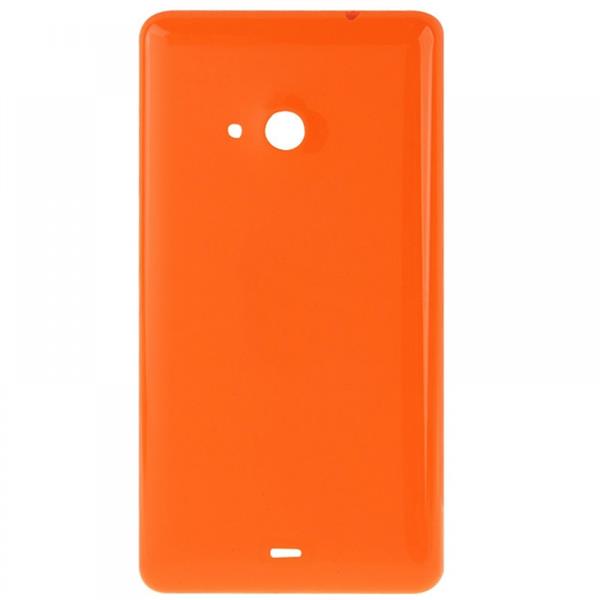 Smooth Surface Plastic Back Housing Cover  for Microsoft Lumia 535(Orange) Other Replacement Parts Microsoft Lumia 535