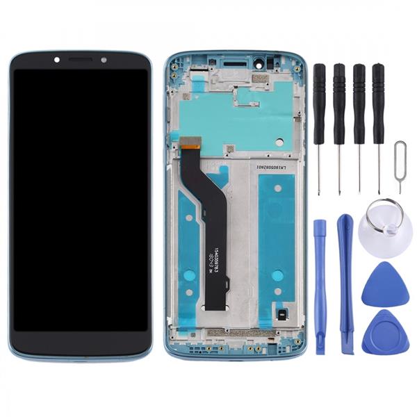 LCD Screen and Digitizer Full Assembly With Frame for Motorola Moto E5 Plus(Blue) Other Replacement Parts Motorola Moto E5 Plus