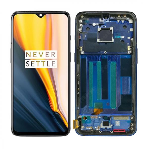 AMOLED Material LCD Screen and Digitizer Full Assembly with Frame for OnePlus 7(Blue) Other Replacement Parts OnePlus 7