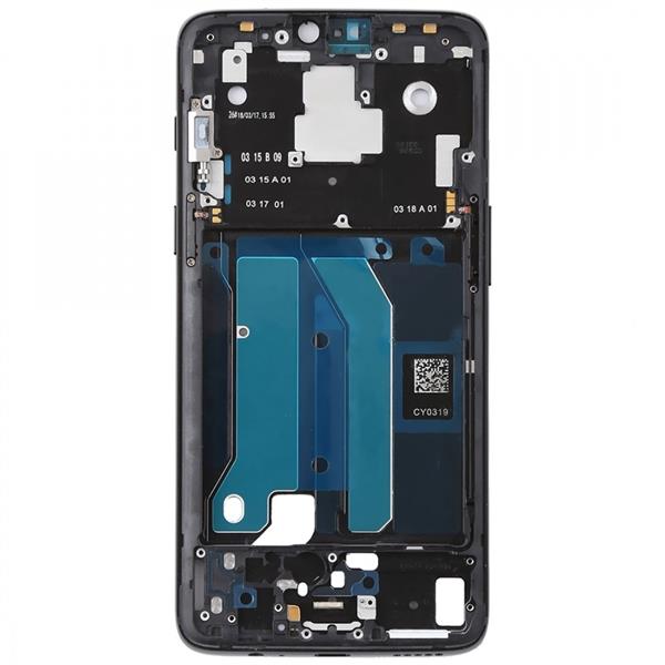 Front Housing LCD Frame Bezel Plate with Side Keys for OnePlus 6 (Jet Black) Other Replacement Parts OnePlus 6