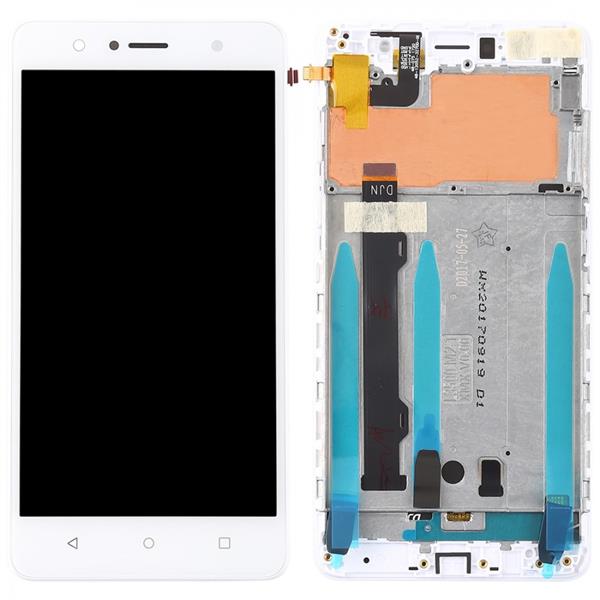 LCD Screen and Digitizer Full Assembly with Frame for Lenovo K8 (White) Other Replacement Parts Lenovo K8