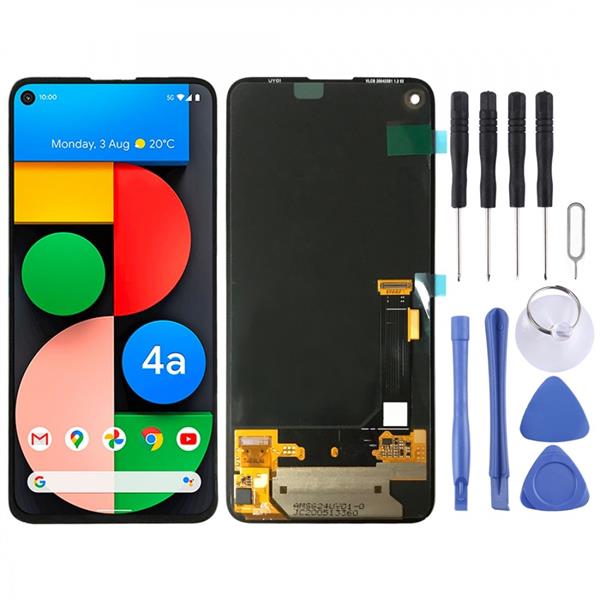 Original OLED Material LCD Screen and Digitizer Full Assembly for Google Pixel 4a 5G GD1YQ G025I  Google Pixel 4a 5G
