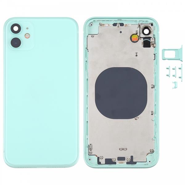 Back Housing Cover with Appearance Imitation of iPhone 12 for iPhone XR(Green) iPhone Replacement Parts Apple iPhone XR