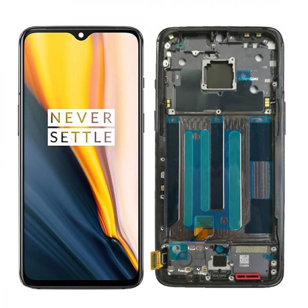 AMOLED Material LCD Screen and Digitizer Full Assembly with Frame for OnePlus 7(Grey) Other Replacement Parts OnePlus 7