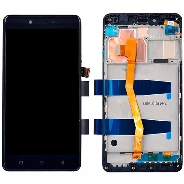 LCD Screen and Digitizer Full Assembly with Frame for 5.5 inch Lenovo K6 Note K53a48(Black) Other Replacement Parts Lenovo K6 Note