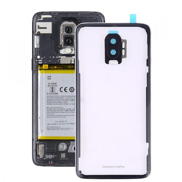 Battery Back Cover with Camera Lens for OnePlus 6T(Transparent) Other Replacement Parts OnePlus 6T