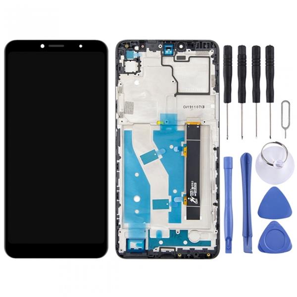 LCD Screen and Digitizer Full Assembly With Frame for Alcatel 5032 5032D 5032A 5032J OT5032 5032W (Black)  Alcatel 5032