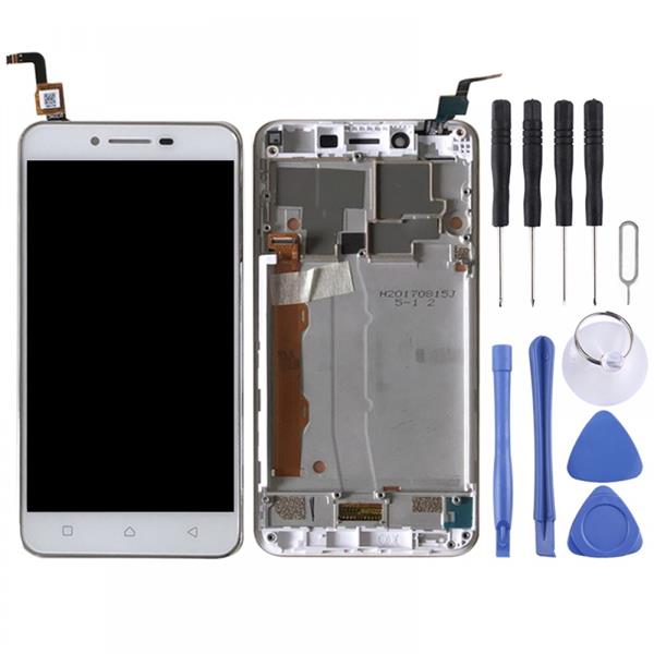 LCD Screen and Digitizer Full Assembly with Frame for Lenovo Vibe K5 A6020A40 (White) Other Replacement Parts Lenovo Vibe K5