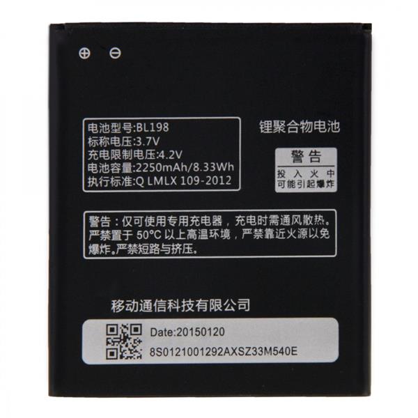 BL198 2250mAh Rechargeable Li-Polymer Battery for Lenovo A830 / A850 Other Replacement Parts Lenovo A830