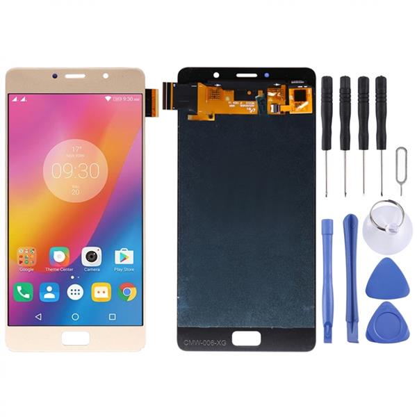 LCD Screen and Digitizer Full Assembly for Lenovo Vibe P2 P2c72 P2a42 (Gold) Other Replacement Parts Lenovo P2