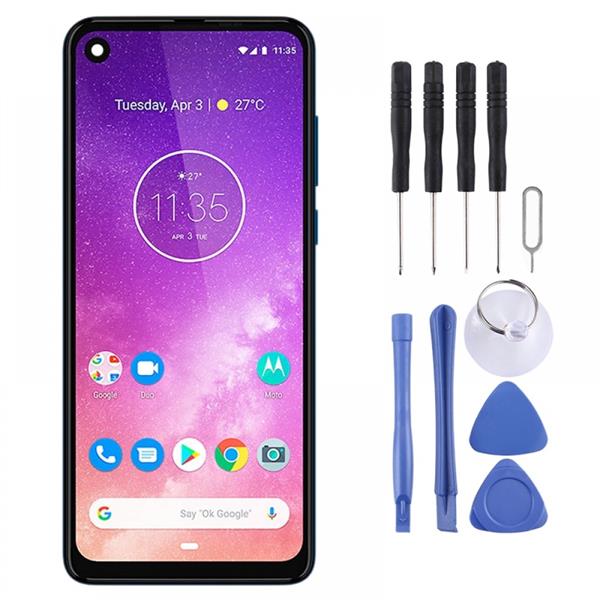 LCD Screen and Digitizer Full Assembly for Motorola One Vision (Blue) Other Replacement Parts Motorola One Vision