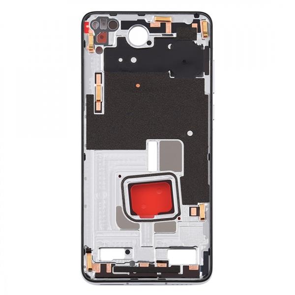 Original Middle Frame Bezel Plate with Side Keys for Huawei P40 (Silver) Other Replacement Parts Huawei P40