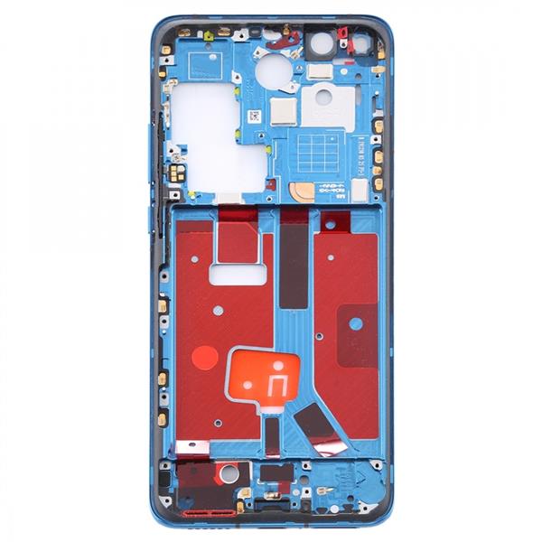 Original Middle Frame Bezel Plate with Side Keys for Huawei P40 Pro (Blue) Other Replacement Parts Huawei P40 Pro