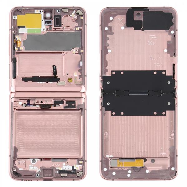 Middle Frame Bezel Plate for Samsung Galaxy Z Flip 5G SM-F707 (Pink) Other Replacement Parts Samsung Galaxy Z Flip
