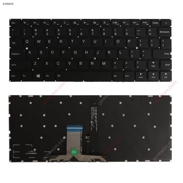 Lenovo 710-13IKB 510-13IKB 710-13ISK BLACK (Without FRAME ， ,Backlit,WIN8) US n/a Laptop Keyboard (OEM-A)
