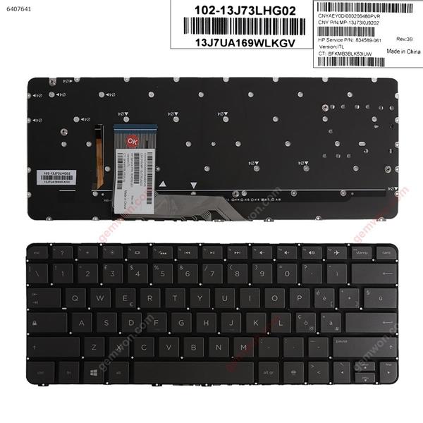 HP Spectre x360 13-4000 13-4100 13-4200 BLACK (Without FRAME ,Backlit,WIN8) IT N/A Laptop Keyboard (OEM-A)
