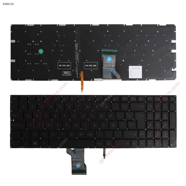 Asus GL502VM GL502VS GL502VT GL502VY GL702VS GL702V BLACK(Red Backlit,Red Printing) WIN8 LA n/a Laptop Keyboard (OEM-A)