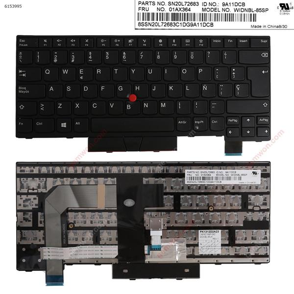 ThinkPad T470 BLACK FRAME BLACK (For Win8) SP SN20L72683 9A11CT4 WIDNBL-85SP 002L16C16LHC01 Laptop Keyboard (OEM-A)