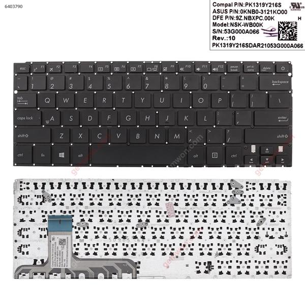 Asus UX305CA   UX305FA  BLACK (Without FRAME ,WIN8) US PK1319Y414S             0KNB0-3123AR00           9Z.NBXPC.10A Laptop Keyboard (OEM-A)