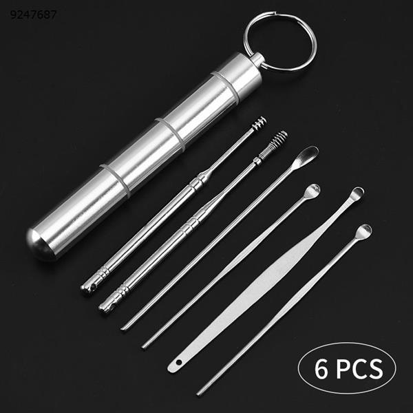 Six-piece stainless steel ear pick set Other N/A
