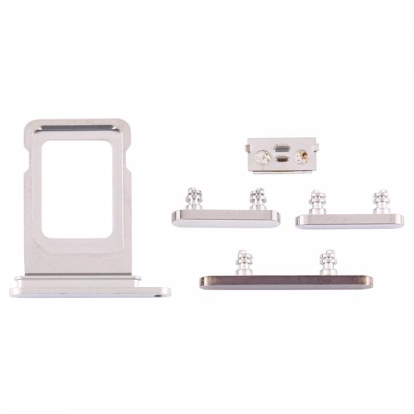 SIM Card Tray + Side Keys for iPhone 12 Pro Max(White) Vivo Replacement Parts Apple iPhone 12 Pro Max