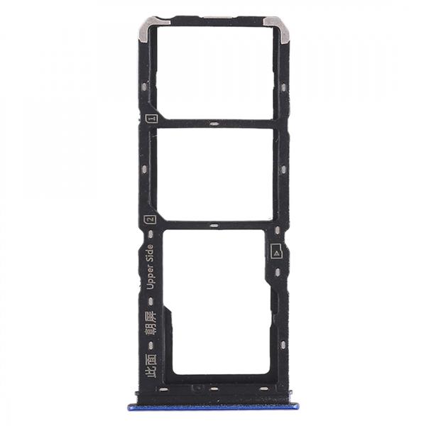 2 x SIM Card Tray + Micro SD Card Tray for Vivo Y93(Blue) Vivo Replacement Parts Vivo Y93