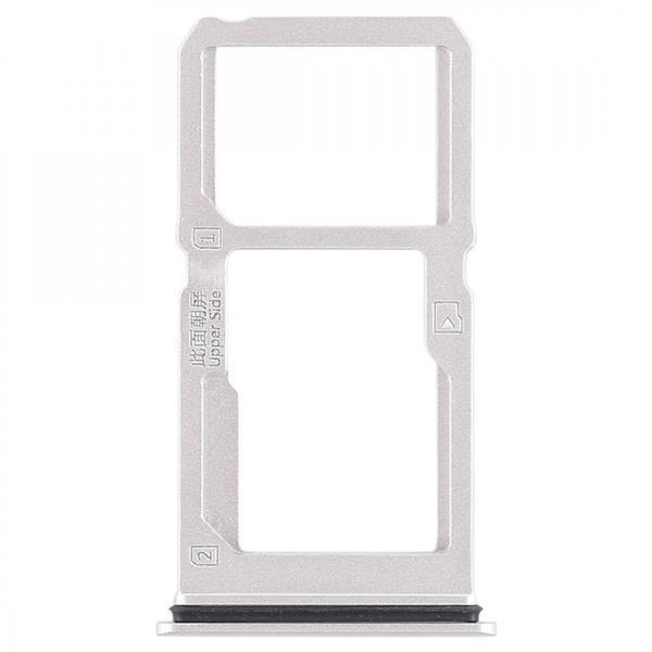 SIM Card Tray + SIM Card Tray / Micro SD Card Tray for Vivo X21i (Silver) Vivo Replacement Parts Vivo X21i