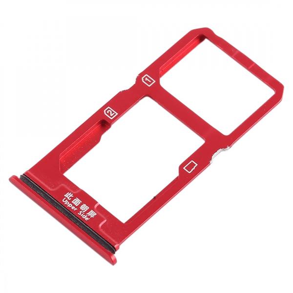 SIM Card Tray + SIM Card Tray / Micro SD Card Tray for Vivo X20(Red) Vivo Replacement Parts Vivo X20