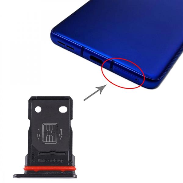 SIM Card Tray + SIM Card Tray for OnePlus 8 Pro (Black) Other Replacement Parts OnePlus 8 Pro