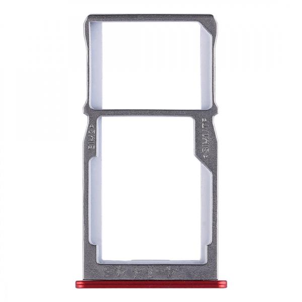 SIM Card Tray + SIM Card Tray / Micro SD Card Tray for Meizu 15 (Red) Meizu Replacement Parts Meizu 15