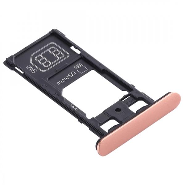 SIM Card Tray + SIM Card Tray + Micro SD Card Tray for Sony Xperia XZ2 Compact (Brown) Sony Replacement Parts Sony Xperia XZ2 Compact