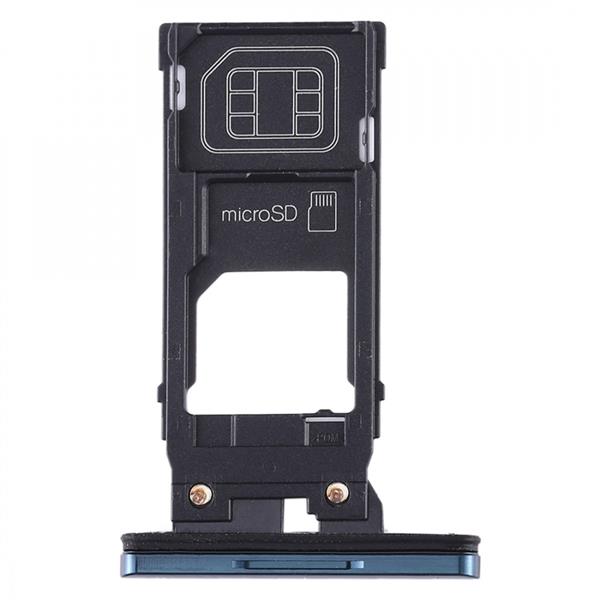 SIM Card Tray + Micro SD Card Tray for Sony Xperia XZ3(Green) Sony Replacement Parts Sony Xperia XZ3