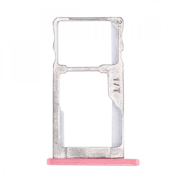For Meizu Meilan Metal SIM + SIM / Micro SD Card Tray(Pink) Meizu Replacement Parts Meizu Meilan