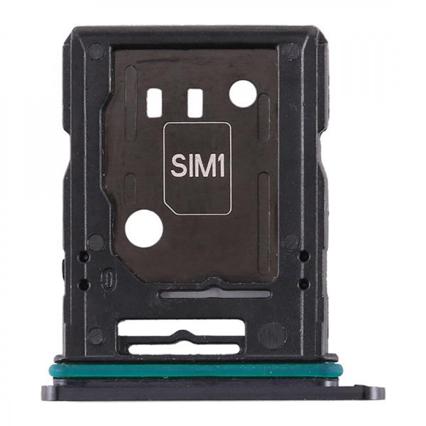 SIM Card Tray + SIM Card Tray / Micro SD Card Tray for OPPO Reno 10x zoom(Black) Oppo Replacement Parts Oppo Reno 10x zoom