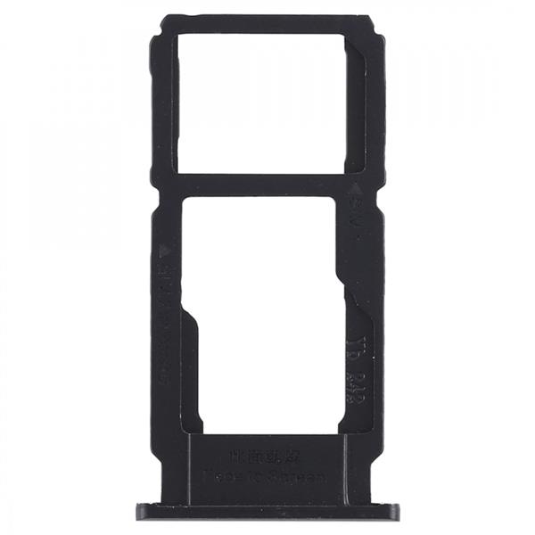 SIM Card Tray + SIM Card Tray / Micro SD Card Tray for OPPO R11 Plus(Black) Oppo Replacement Parts Oppo R11 Plus
