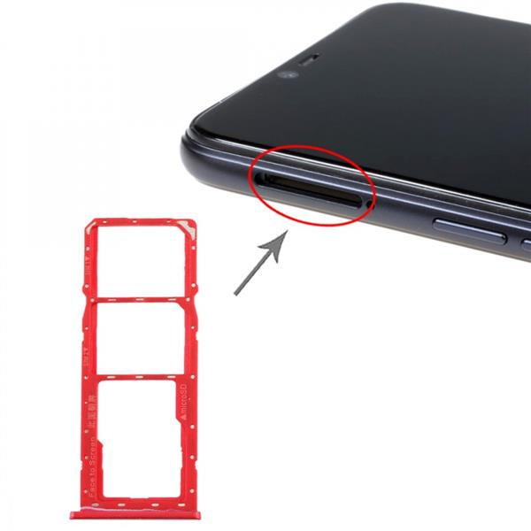 SIM Card Tray + SIM Card Tray + Micro SD Card Tray for Realme 2(Red) Oppo Replacement Parts Oppo Realme 2