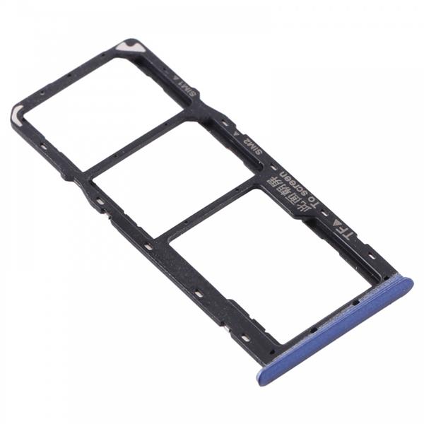 SIM Card Tray + SIM Card Tray + Micro SD Card Tray for OPPO Realme C11 RMX2185 (Blue) Oppo Replacement Parts OPPO Realme C11
