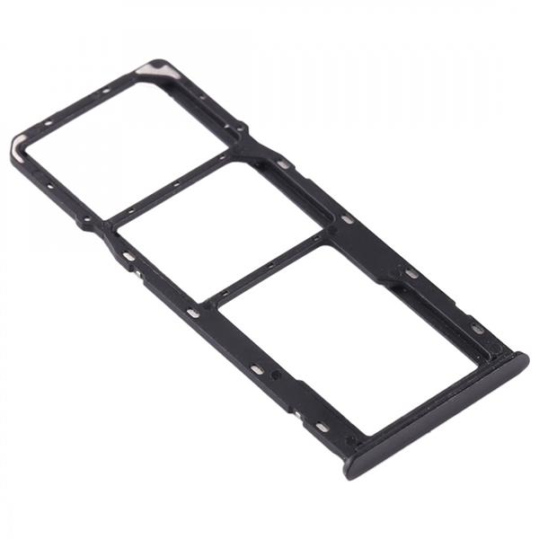 SIM Card Tray + SIM Card Tray + Micro SD Card Tray for OPPO Realme 5(Black) Oppo Replacement Parts Oppo Realme 5