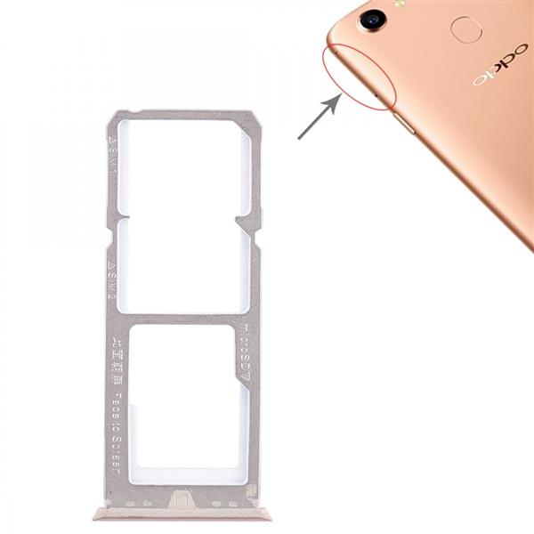 2 x SIM Card Tray + Micro SD Card Tray for OPPO A79(Gold) Oppo Replacement Parts Oppo A79