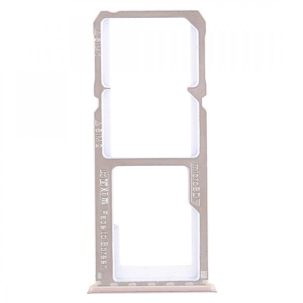2 x SIM Card Tray + Micro SD Card Tray for OPPO A83(Rose Gold) Oppo Replacement Parts Oppo A83
