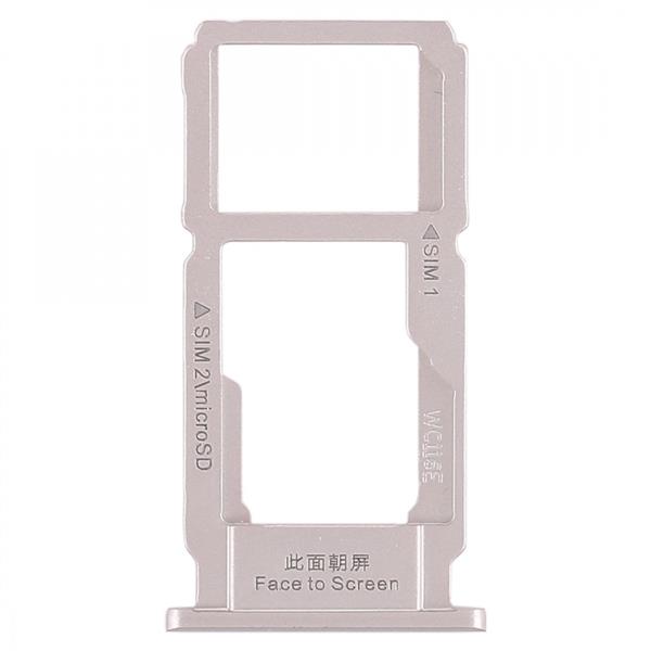 SIM Card Tray + SIM Card Tray / Micro SD Card Tray for OPPO R11 Plus(Silver) Oppo Replacement Parts Oppo R11 Plus