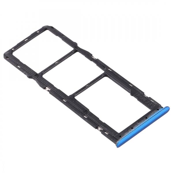 SIM Card Tray + SIM Card Tray + Micro SD Card Tray for OPPO Realme 5(Blue) Oppo Replacement Parts Oppo Realme 5