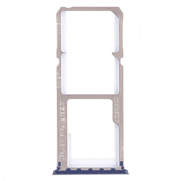 2 x SIM Card Tray + Micro SD Card Tray for OPPO A83(Blue) Oppo Replacement Parts Oppo A83