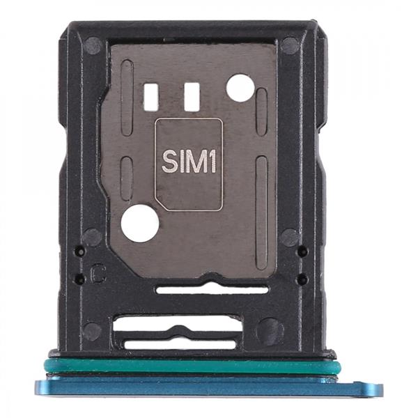 SIM Card Tray + SIM Card Tray / Micro SD Card Tray for OPPO Reno 10x zoom(Blue) Oppo Replacement Parts Oppo Reno 10x zoom