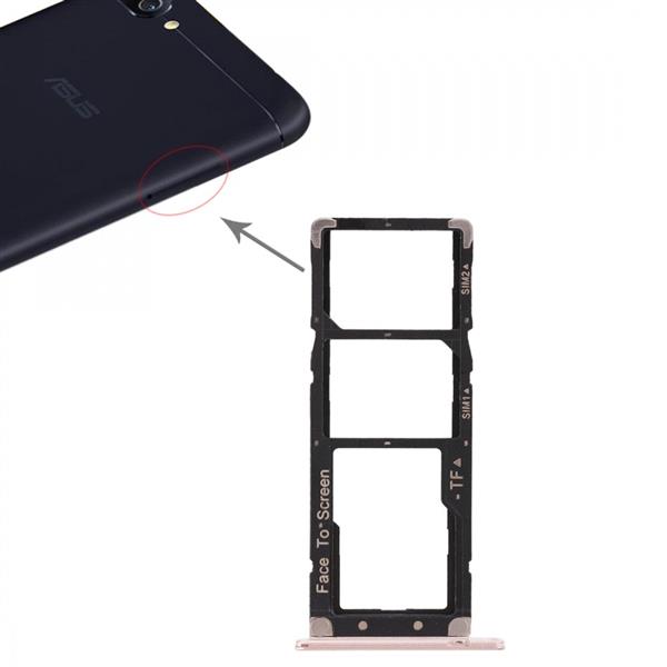 2 SIM Card Tray + Micro SD Card Tray for Asus ZenFone 4 Max ZC520KL (Gold) Asus Replacement Parts Asus ZenFone 4 Max