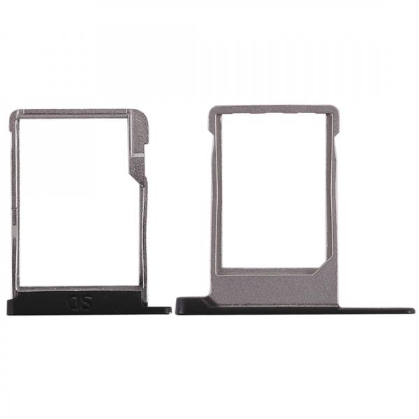 SIM Card Tray + Micro SD Card Tray for Blackberry Priv (Black)  BlackBerry Priv